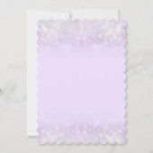 ヴィンテージ ティーパーティー ブライダルシャワー ライラック サンキューカード (裏面)