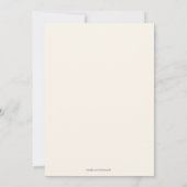 ヴィンテージ ティー ブライダル シャワー 招待状 (裏面)