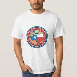 ヴィンテージ テキサスカウボーイハット州旗 メンズTシャツ Tシャツ