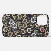 ヴィンテージ テクスチャ アネモネ フラワー背景 | Case-Mate iPhoneケース (裏面 (横))