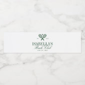 ヴィンテージ テニス カントリー クラブ ブライズパーティー ペットボトルラベル (シングルラベル)