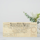 ヴィンテージ テレグラム 紅茶丈 招待状 (スタンド正面)