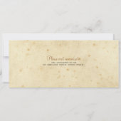 ヴィンテージ テレグラム 紅茶丈 招待状 (裏面)