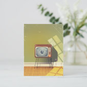 ヴィンテージ テレビ カートゥーン ポストカード (スタンド正面)
