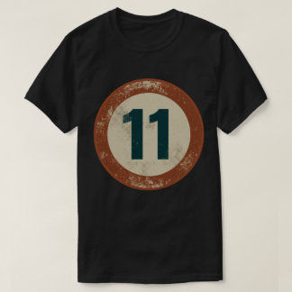 ヴィンテージ ディストressed ナンバー11 tシャツ