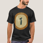 ヴィンテージ ディストressed ナンバー1 tシャツ (正面)