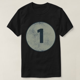 ヴィンテージ ディストressed ナンバー1 tシャツ