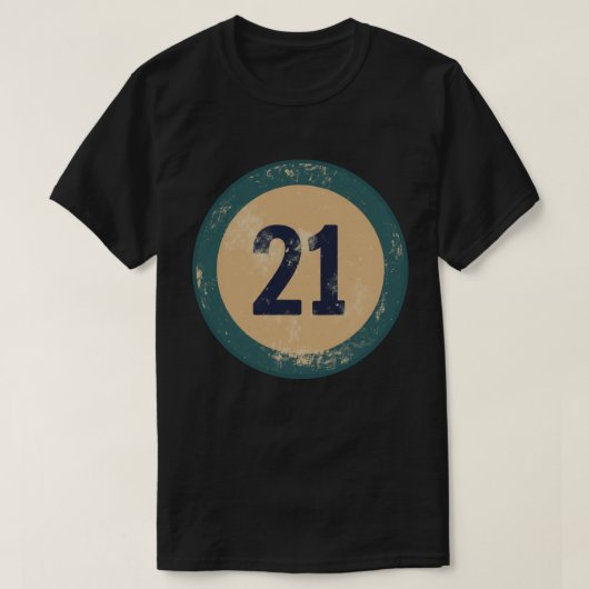 ヴィンテージ ディストressed ナンバー21 tシャツ (デザイン正面)