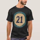 ヴィンテージ ディストressed ナンバー21 tシャツ (正面)