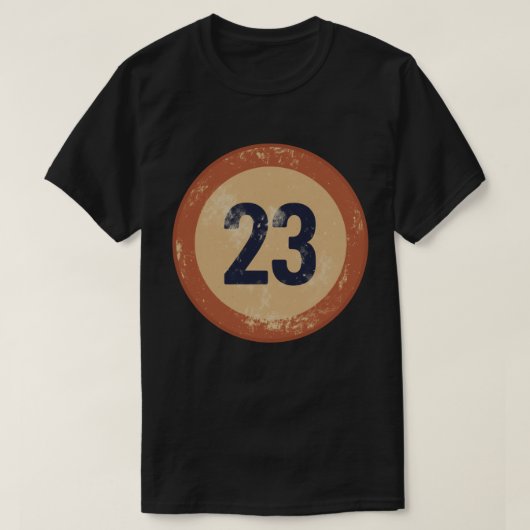 ヴィンテージ ディストressed ナンバー23 tシャツ (デザイン正面)