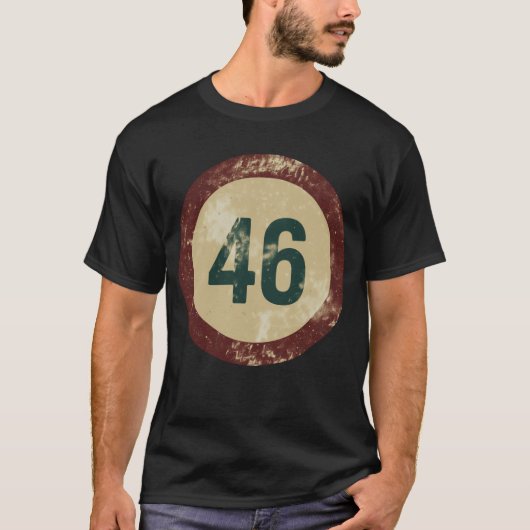 ヴィンテージ ディストressed ナンバー46 tシャツ (正面)