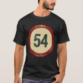 ヴィンテージ ディストressed ナンバー54 tシャツ (正面)