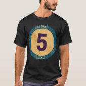 ヴィンテージ ディストressed ナンバー5 tシャツ (正面)