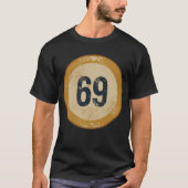 ヴィンテージ ディストressed ナンバー69 tシャツ (正面)