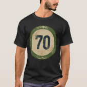 ヴィンテージ ディストressed ナンバー70 tシャツ (正面)