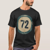 ヴィンテージ ディストressed ナンバー72 tシャツ (正面)