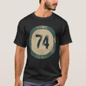 ヴィンテージ ディストressed ナンバー74 tシャツ (正面)