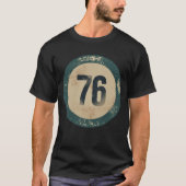 ヴィンテージ ディストressed ナンバー76 tシャツ (正面)