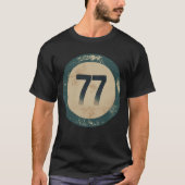 ヴィンテージ ディストressed ナンバー77 tシャツ (正面)