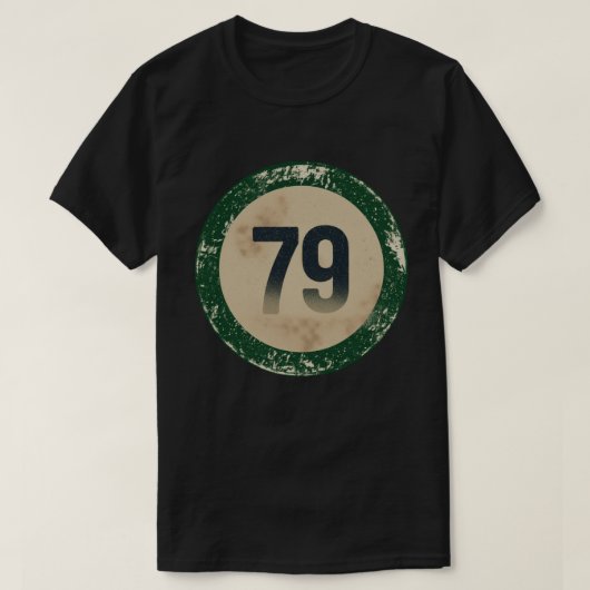 ヴィンテージ ディストressed ナンバー79 tシャツ (デザイン正面)