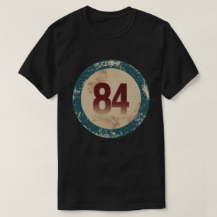 ヴィンテージ ディストressed ナンバー84 tシャツ