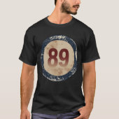 ヴィンテージ ディストressed ナンバー89 tシャツ (正面)