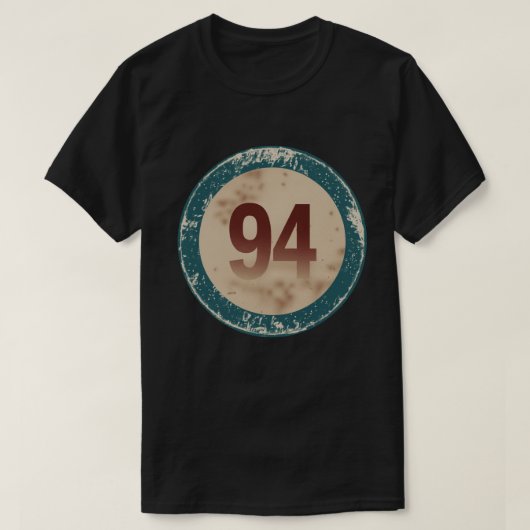 ヴィンテージ ディストressed ナンバー94 tシャツ (デザイン正面)