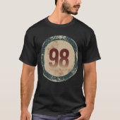 ヴィンテージ ディストressed ナンバー98 tシャツ (正面)