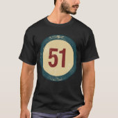 ヴィンテージ ディストressed ナンバー 51 tシャツ (正面)