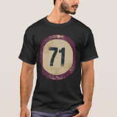 ヴィンテージ ディストressed ナンバー 71 tシャツ (正面)