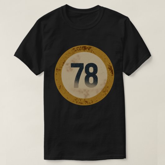 ヴィンテージ ディストressed ナンバー 78 tシャツ (デザイン正面)