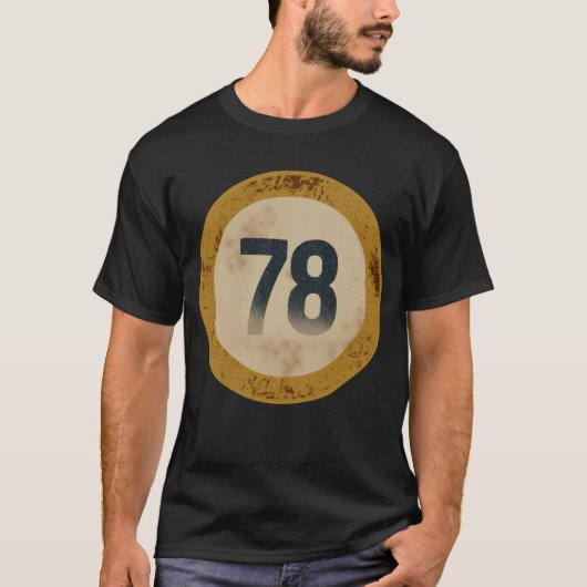 ヴィンテージ ディストressed ナンバー 78 tシャツ (正面)