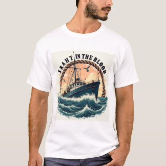 ヴィンテージ ディープ シー ハーバー フィッシング ブラザーフッド Tシャツ