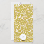 ヴィンテージ デコ フォリアージ フレーム メリー クリスマス フォト (裏面)