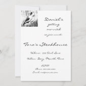 ヴィンテージ デザイン カリフォルニア クイル パーティー 招待状 (裏面)