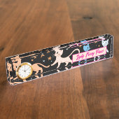 ヴィンテージ デスクネームプレート (側面)