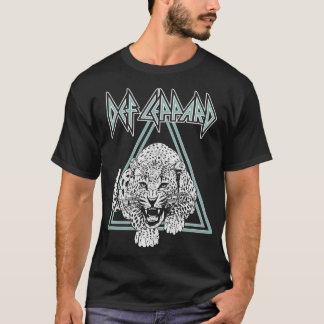 ヴィンテージ デフ・レパード スノーレオパード ロック グラフィックTシャツ Tシャツ