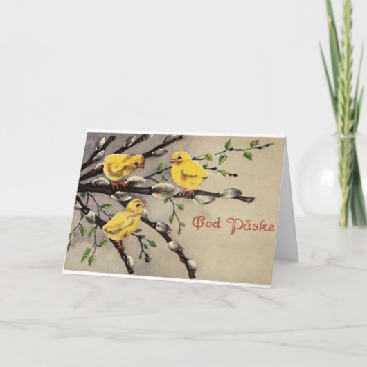 ヴィンテージ・デンマーク・イースター・カード シーズンカード (正面)