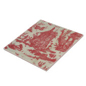 ヴィンテージ・トイル・ド・ジュイ・ピクチュレスク・シーン タイル (側面)