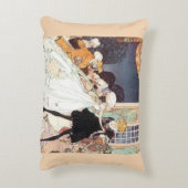 ヴィンテージ・トゥエルブ・ダンシング・プリンセス by ケイ・ニールセン アクセントクッション (裏面(縦))