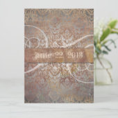 ヴィンテージ トスカーナ ダマスク イタリアン エレガンス 招待状 (スタンド正面)