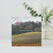 ヴィンテージ、トスカーナ·ビニヤード/目的地での結婚式 招待状 (スタンド正面)
