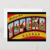 ヴィンテージ トピカ カンザス州 ポストカード (正面/裏面)