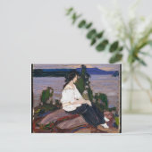 ヴィンテージ·トミー·トムソン·姿絵画·オブ·ア·レディ ポストカード (スタンド正面)