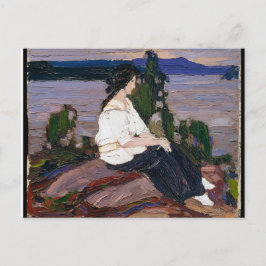 ヴィンテージ·トミー·トムソン·姿絵画·オブ·ア·レディ ポストカード