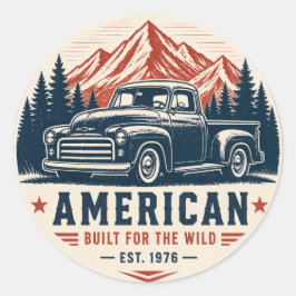 ヴィンテージ トラック アメリカ製 ワイルドな冒険へ ラウンドシール