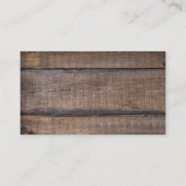 ヴィンテージ·トラック·ウ素朴ッド 名刺 (裏面)