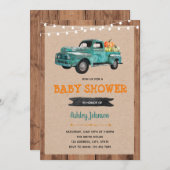 ヴィンテージ·トラック·パンプチャのテーマ·パーティーの招待 招待状 (正面/裏面)