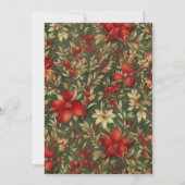 ヴィンテージ トラディショナル サンタクロース クリスマス パーティー 招待状 (裏面)