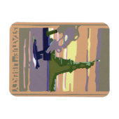 ヴィンテージ・トラベルの自由の女神 マグネット (横)